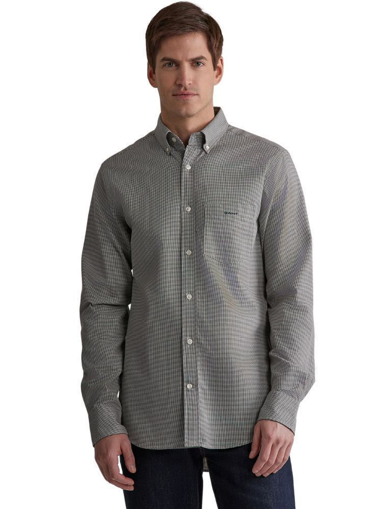 Regular Houndstooth Flannel Shirt