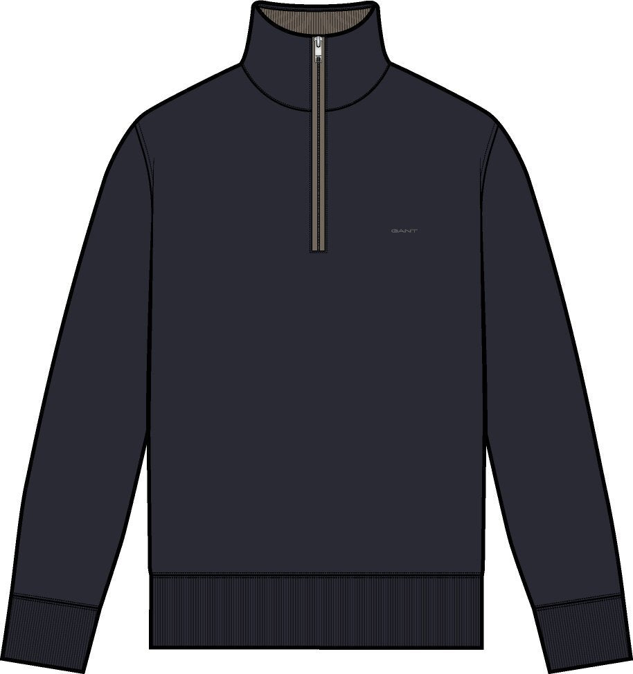SACKER RIB HALF ZIP sweatshirt