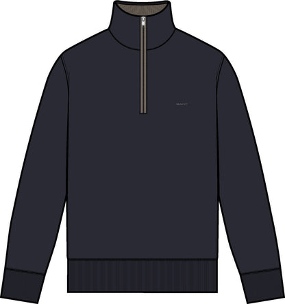 SACKER RIB HALF ZIP sweatshirt