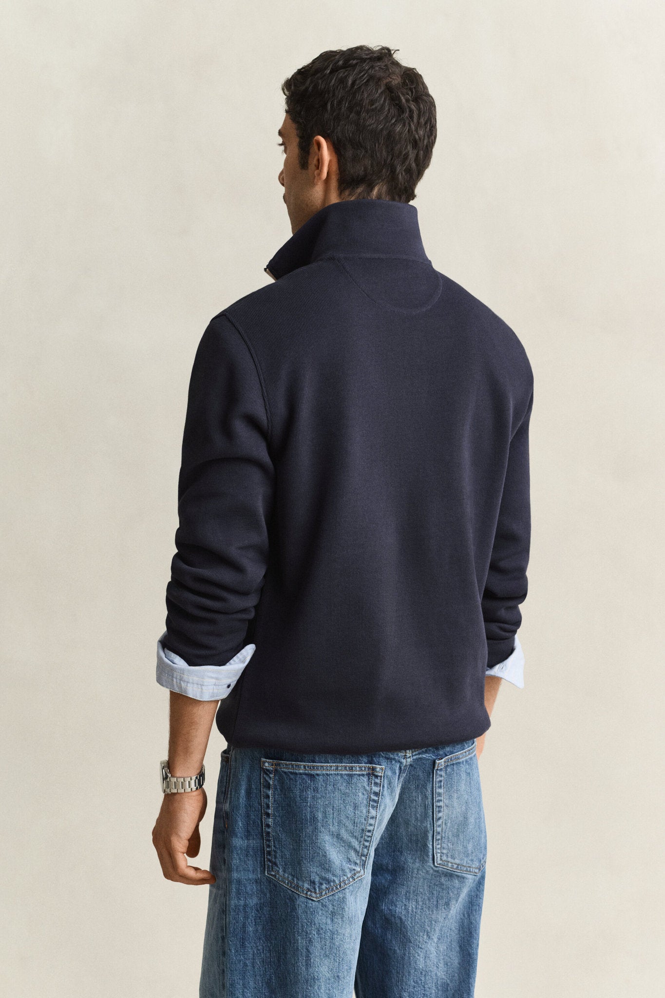 SACKER RIB HALF ZIP sweatshirt