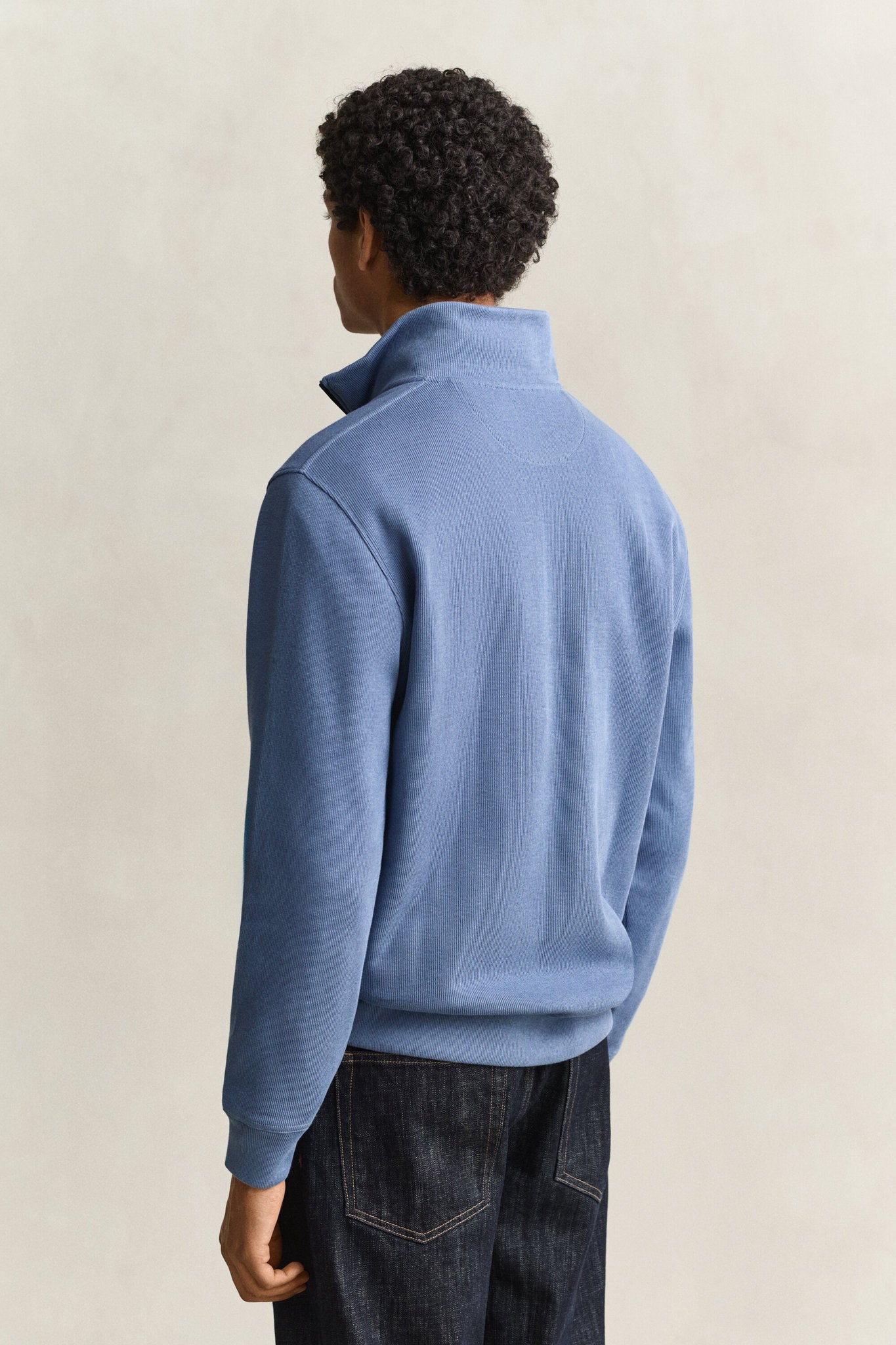 SACKER RIB HALF ZIP sweatshirt