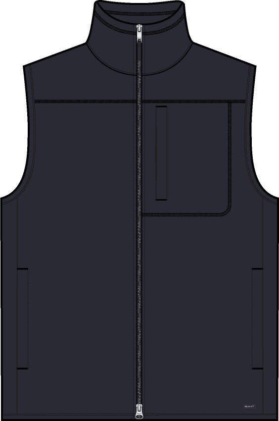 ZIPPED FLEECE VEST
