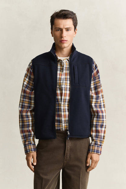 ZIPPED FLEECE VEST