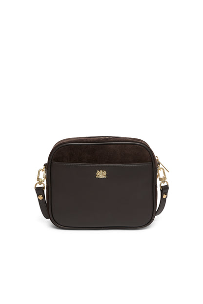 Country Camera Bag - Chocolate Suede