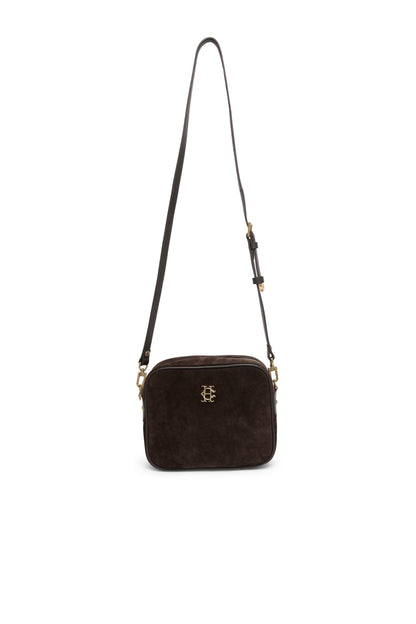 Country Camera Bag - Chocolate Suede