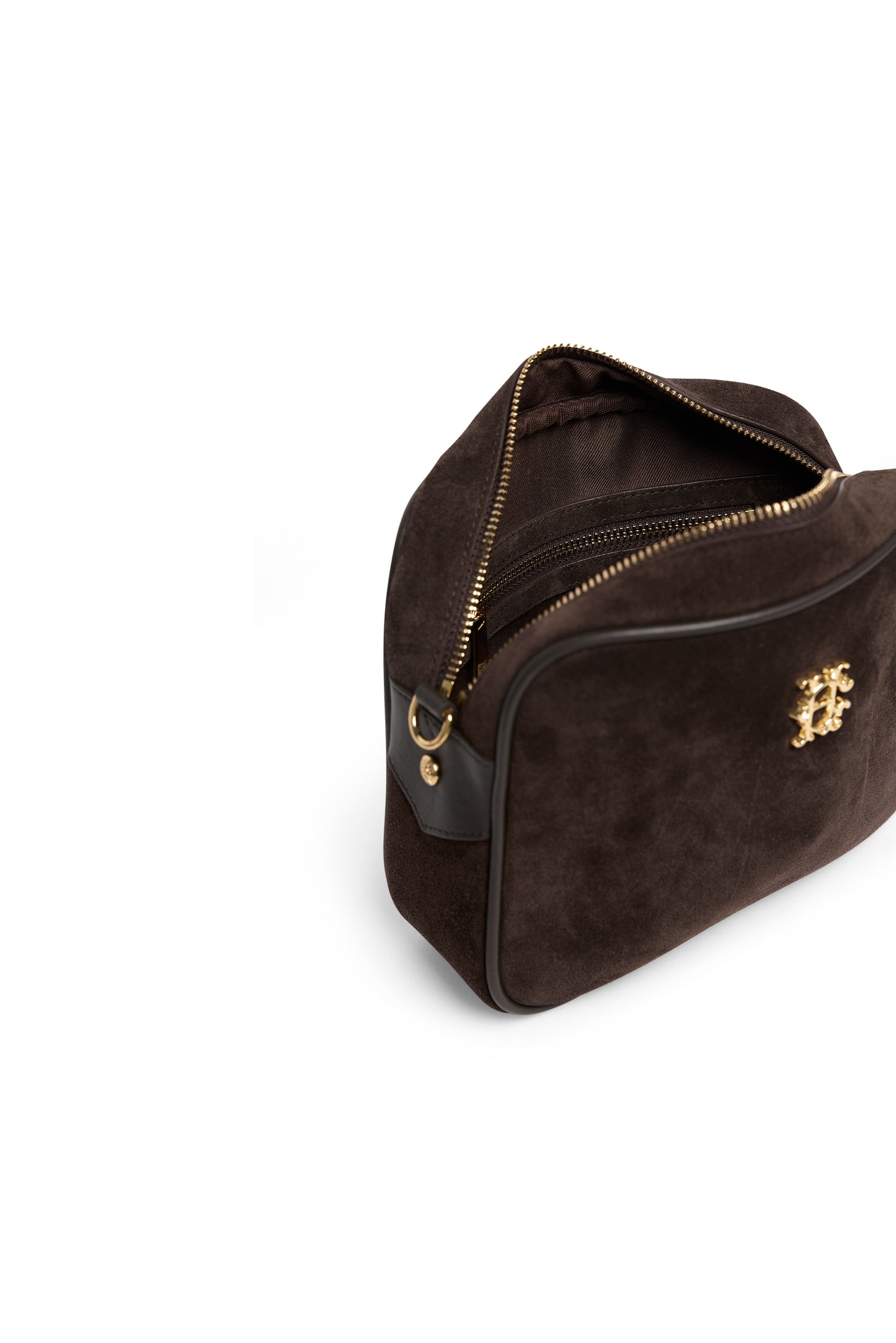 Country Camera Bag - Chocolate Suede