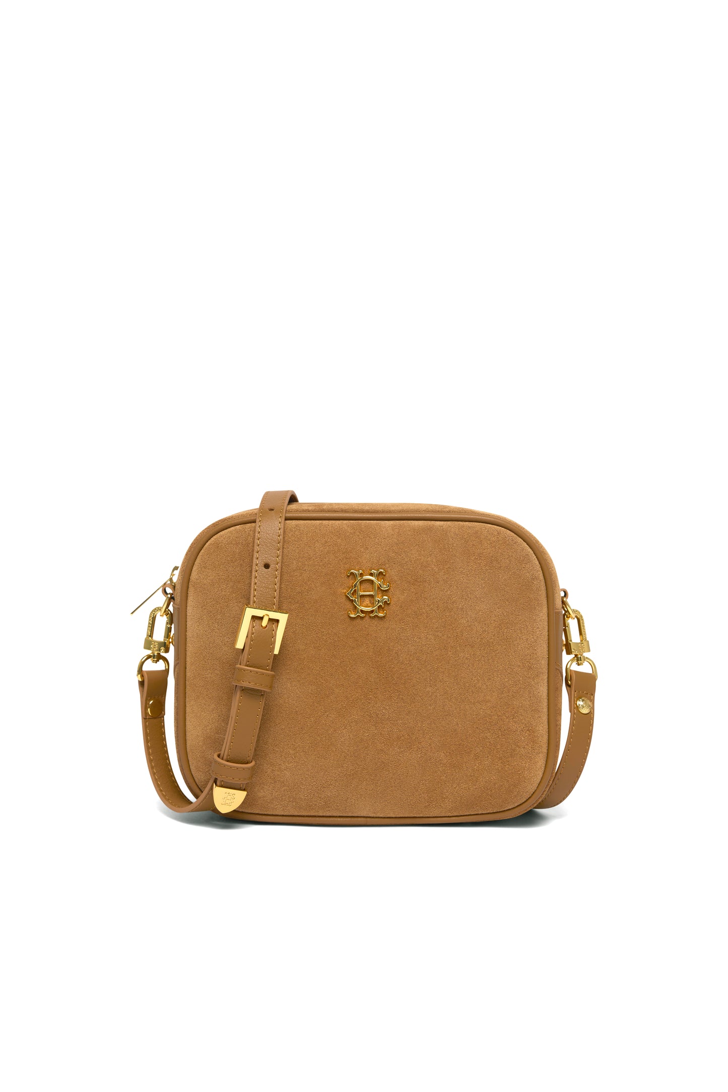 Country Camera Bag - Tan Suede