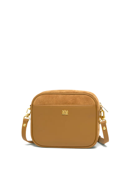 Country Camera Bag - Tan Suede