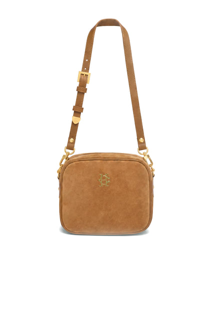 Country Camera Bag - Tan Suede