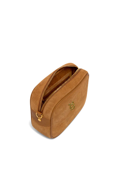 Country Camera Bag - Tan Suede