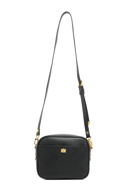 Country Camera Bag - Black Leather