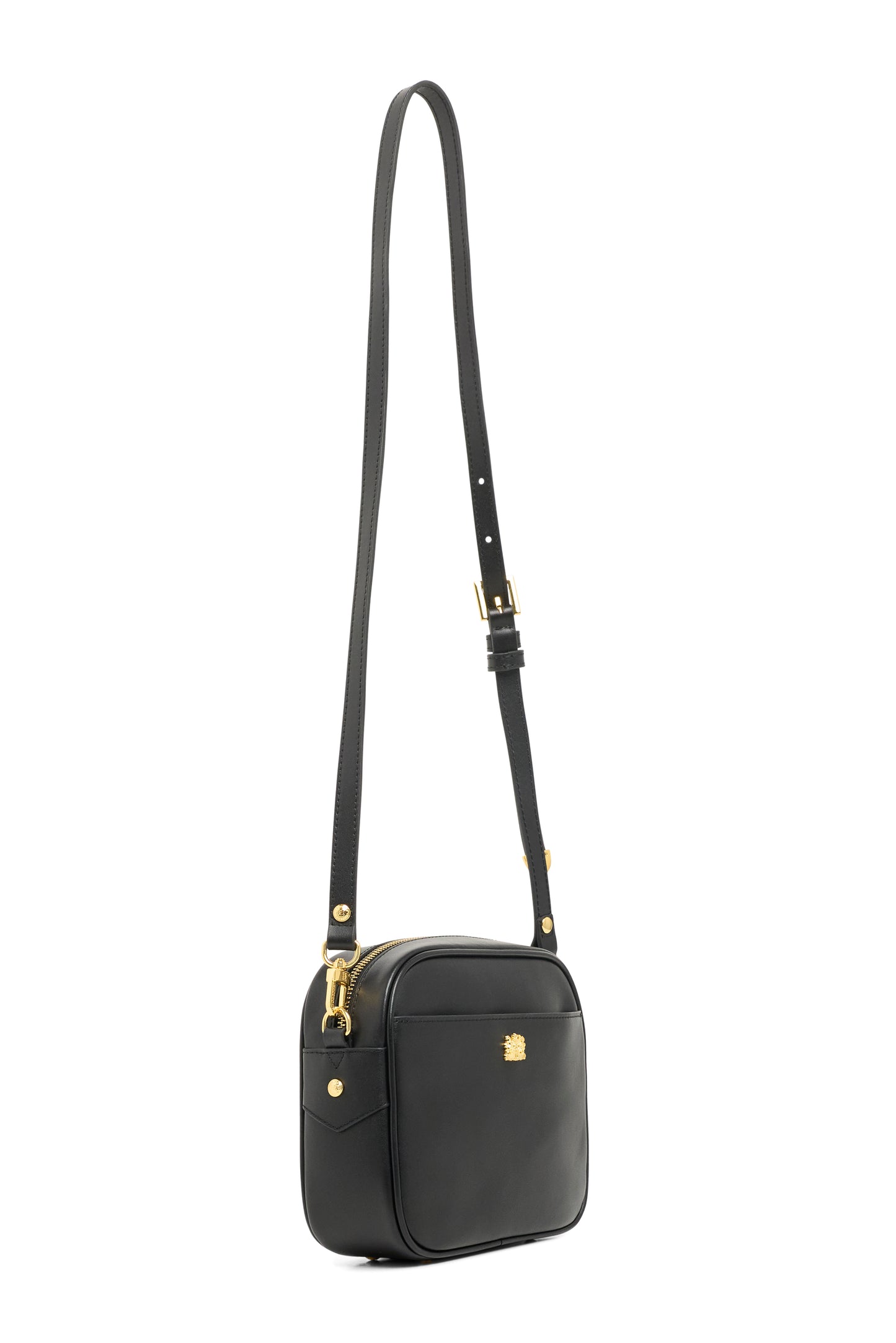 Country Camera Bag - Black Leather