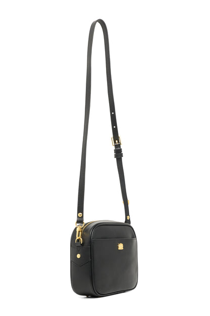 Country Camera Bag - Black Leather
