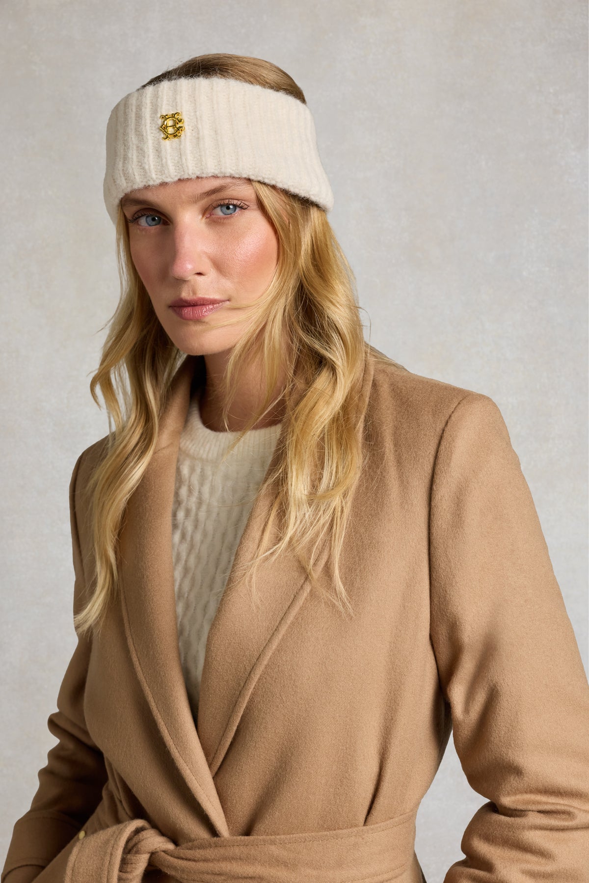 Knitted Headband - Cream