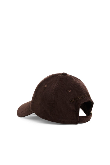 Corduroy Heraldic Cap - Chocolate