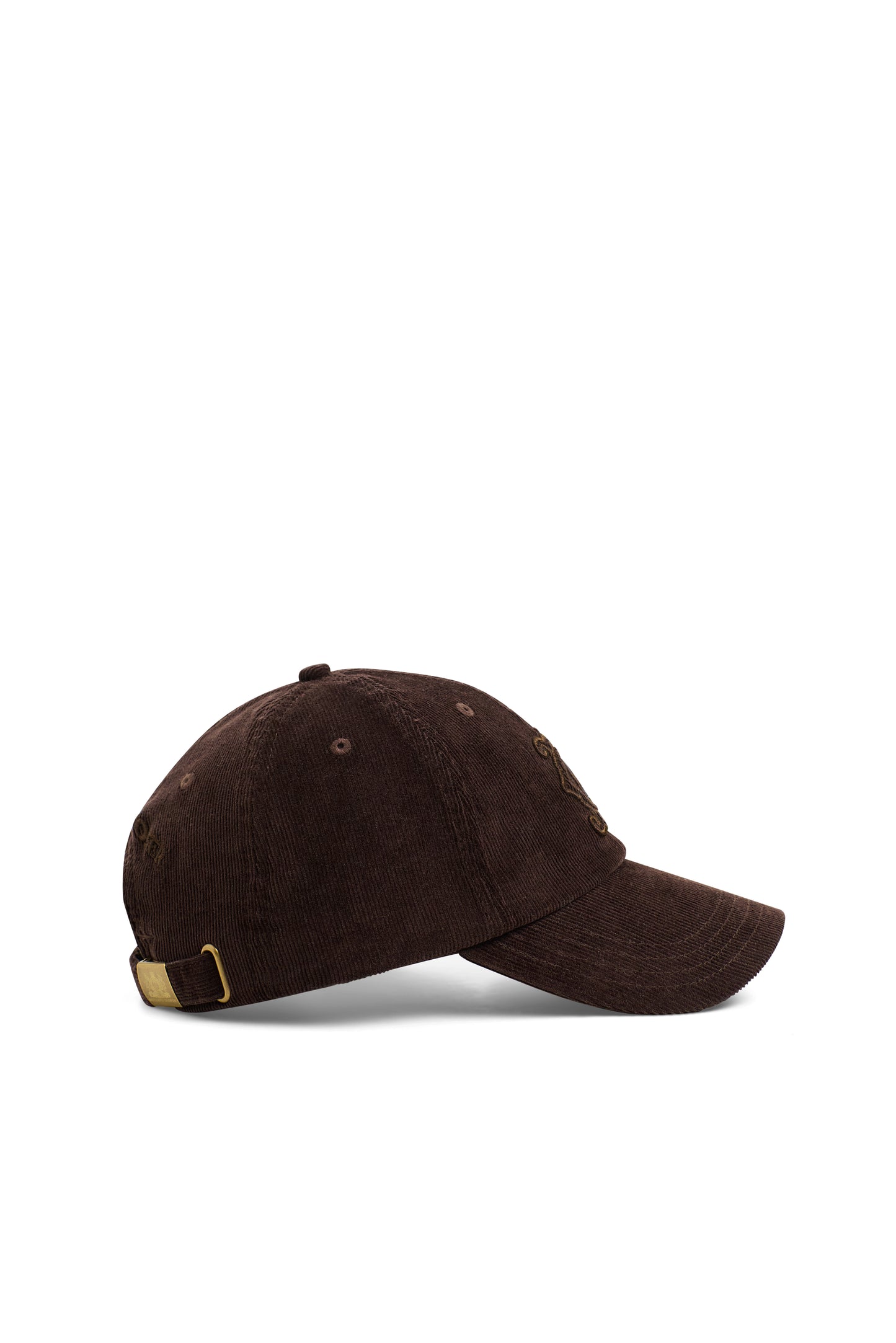 Corduroy Heraldic Cap - Chocolate