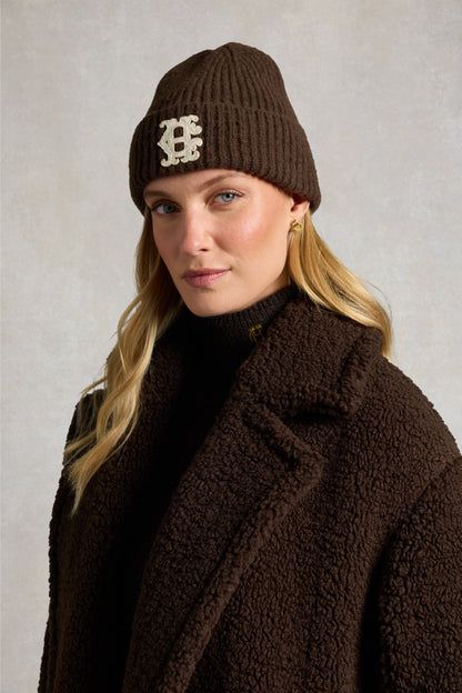 Heraldic Beanie - Hazelnut