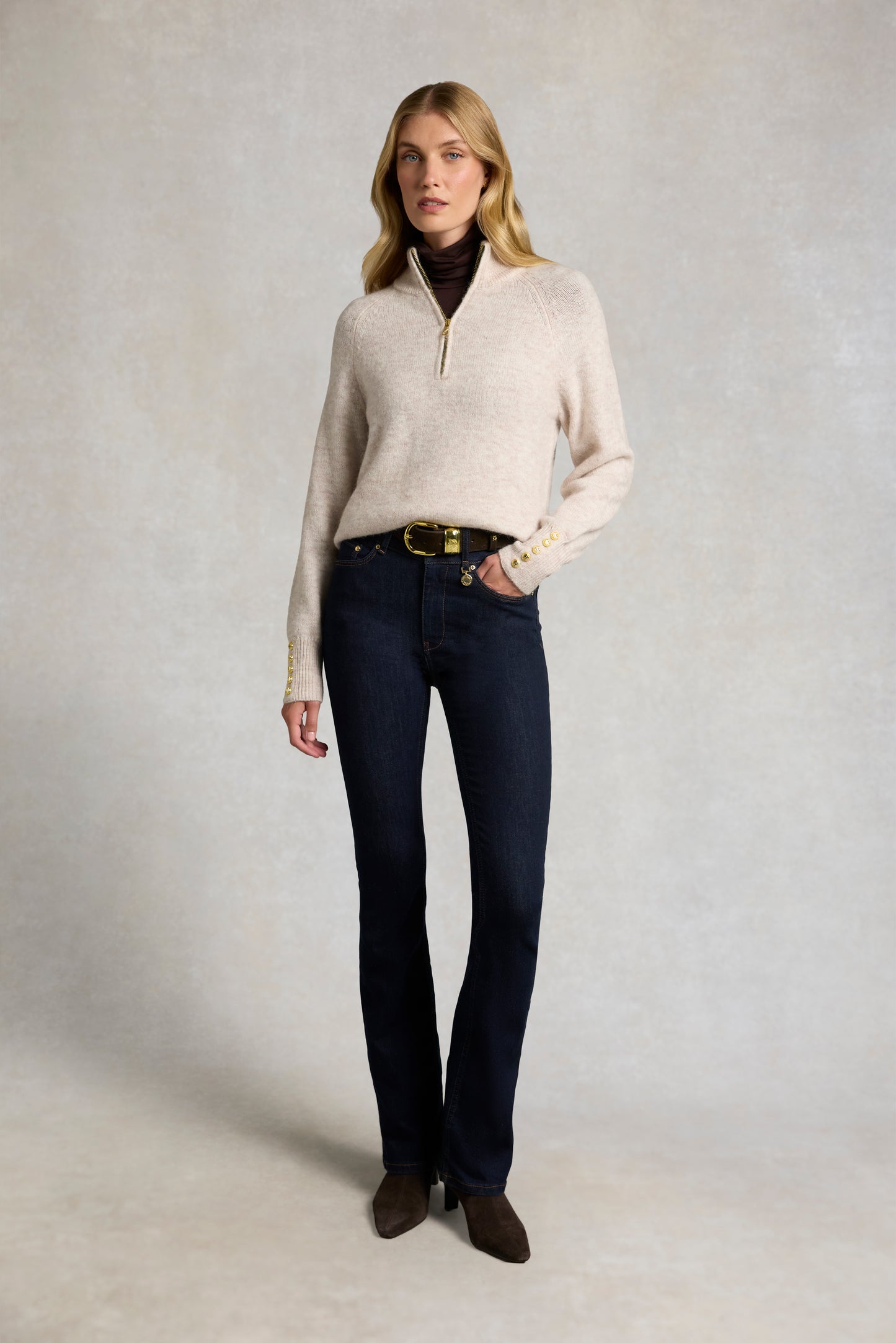 Tori Quarter Zip Knit