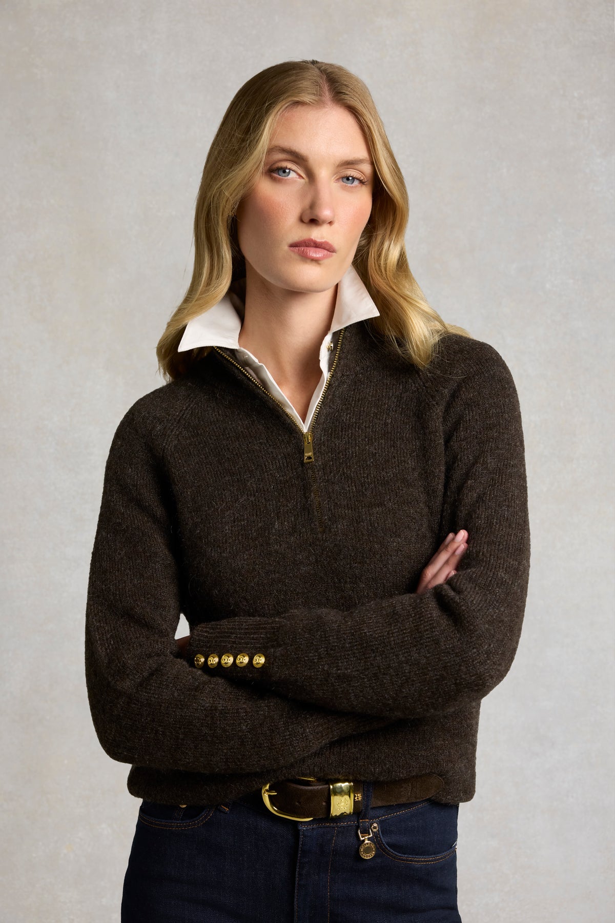 Tori Quarter Zip Knit