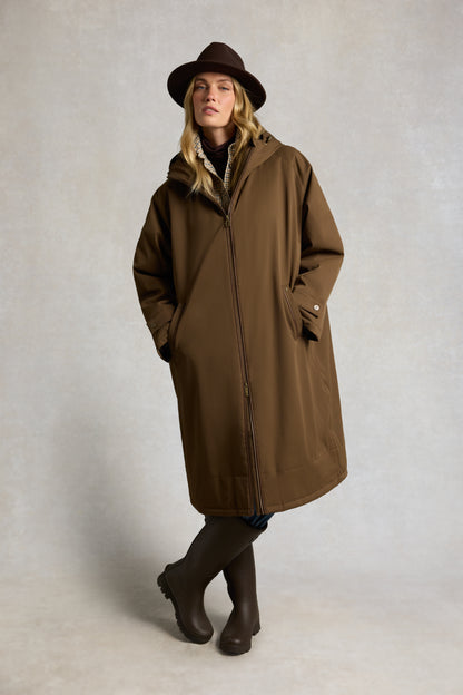 One-Size Waterproof Coat - Chestnut