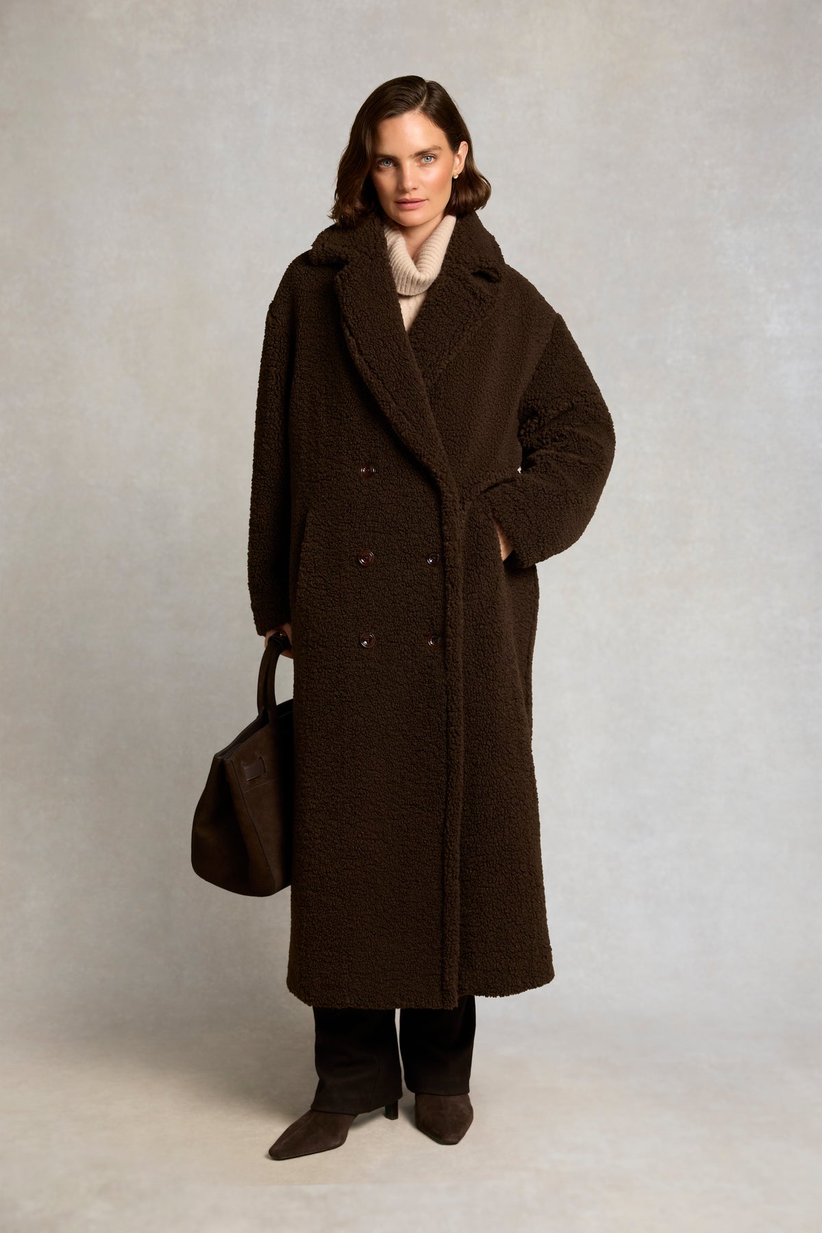 Teddy Longline Overcoat