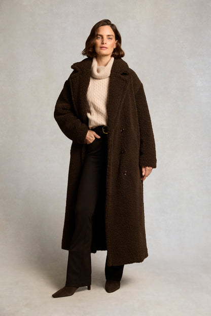 Teddy Longline Overcoat