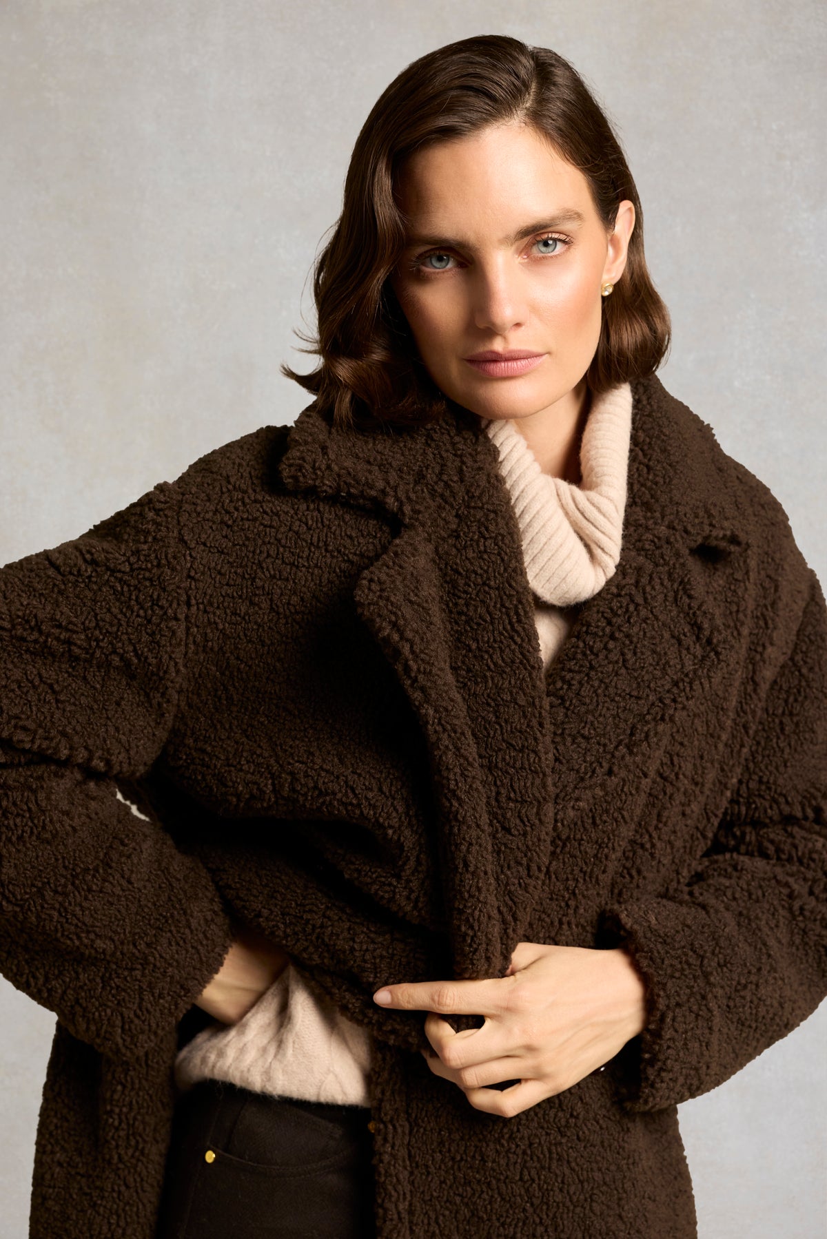 Teddy Longline Overcoat