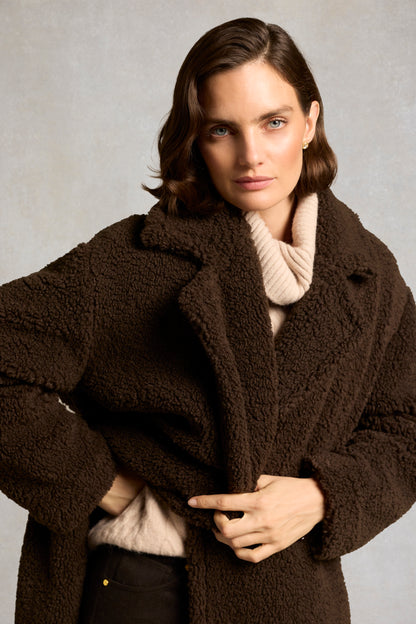 Teddy Longline Overcoat