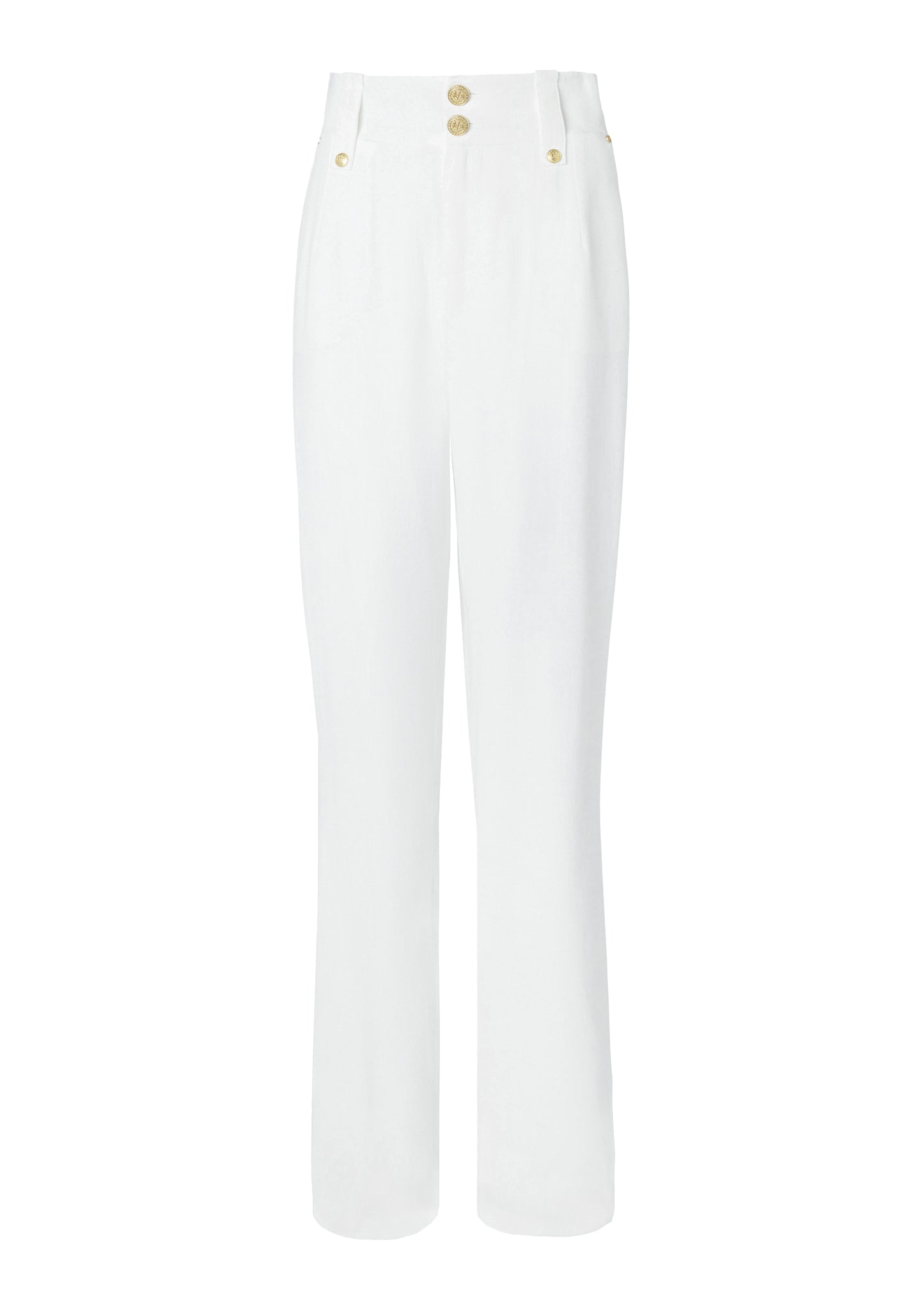High Waisted Straight Trouser