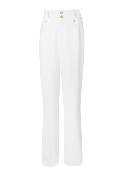 High Waisted Straight Trouser