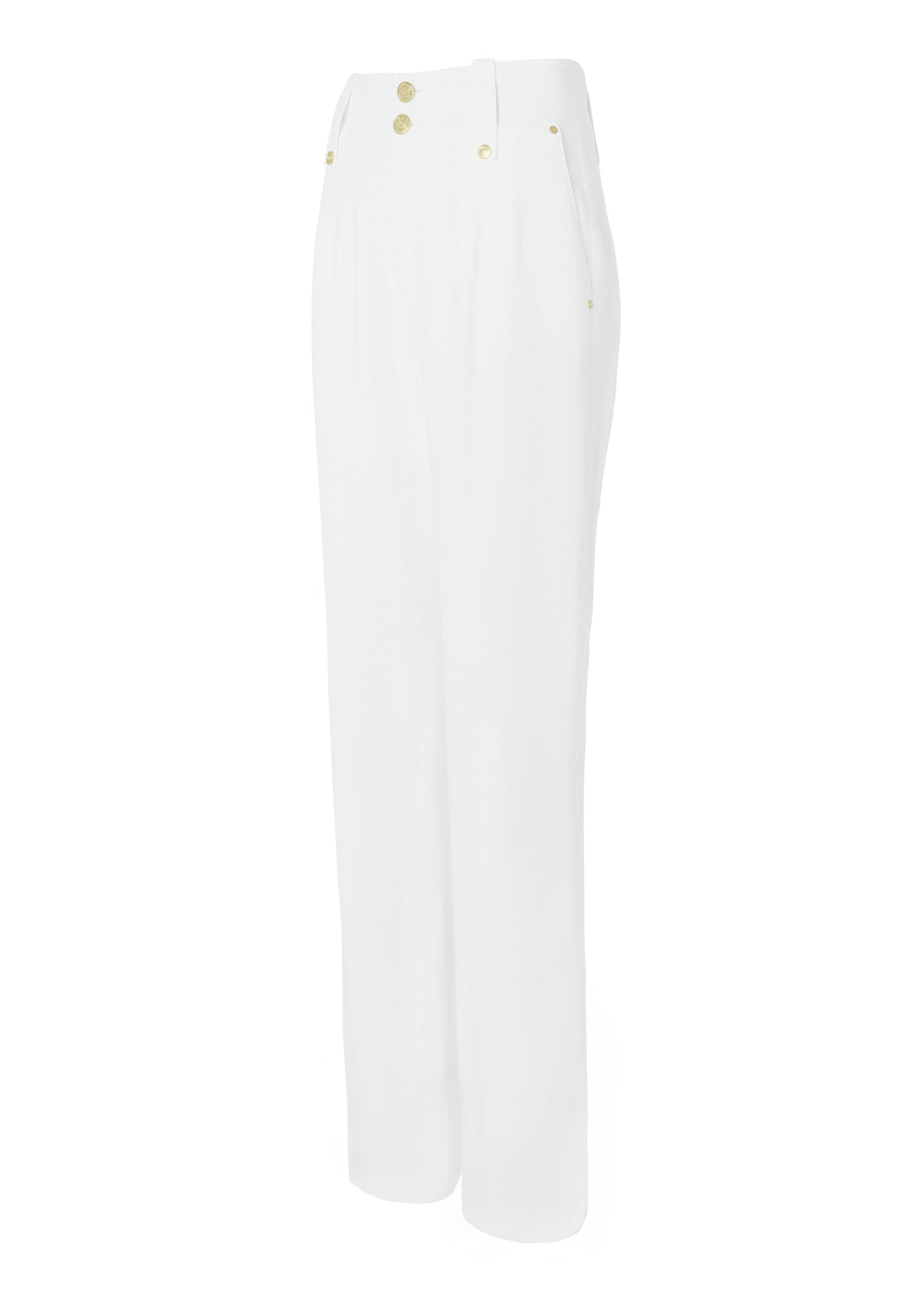 High Waisted Straight Trouser