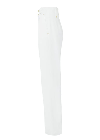 High Waisted Straight Trouser