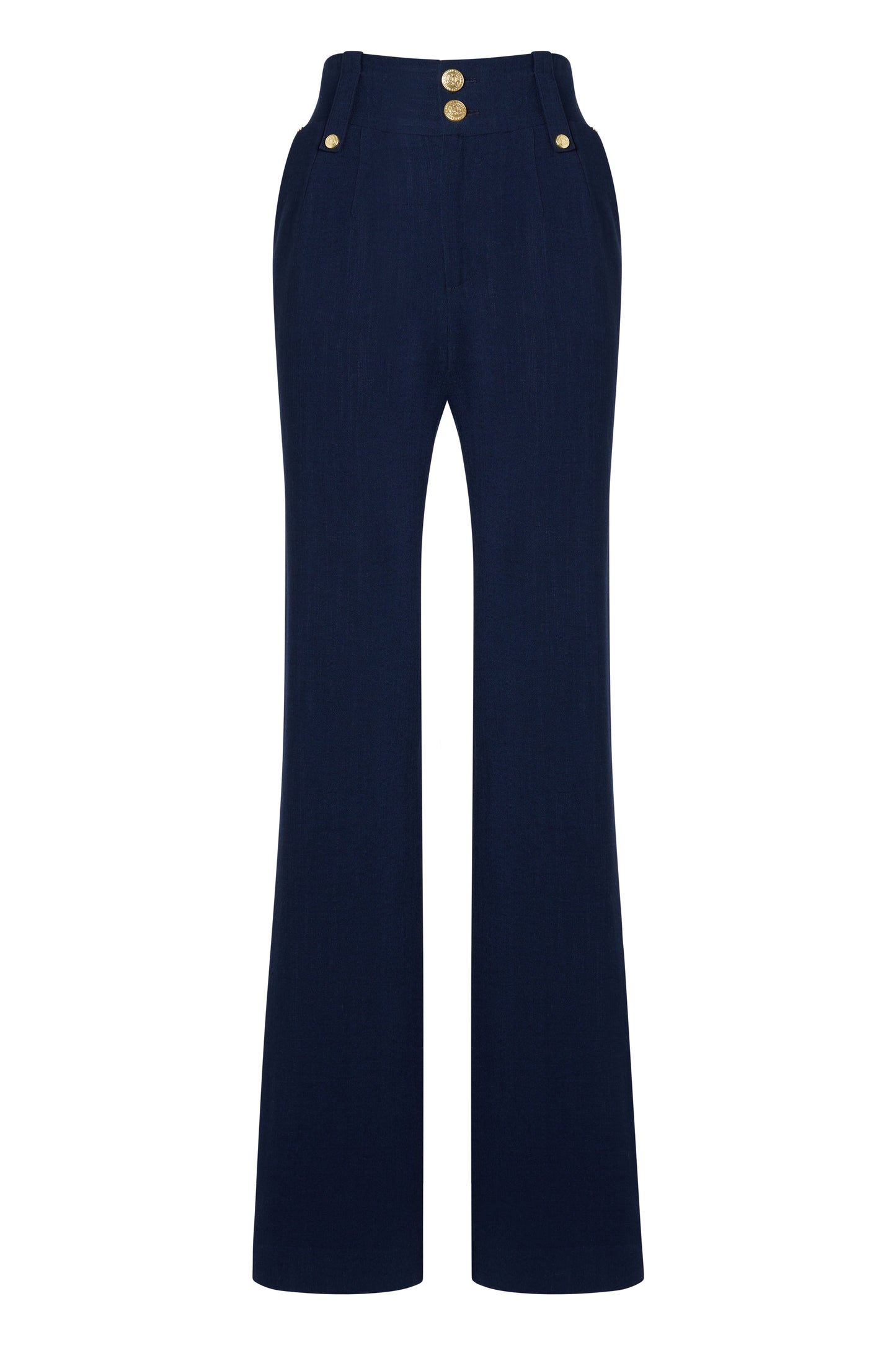 High Waisted Straight Trouser