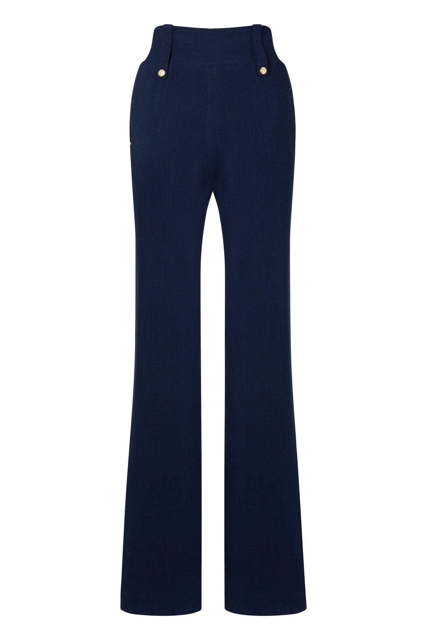 High Waisted Straight Trouser