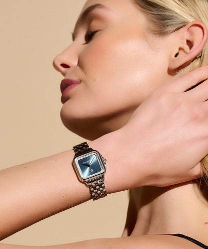 Classic 28mm Grosvenor Blue & Silver Bracelet Watch