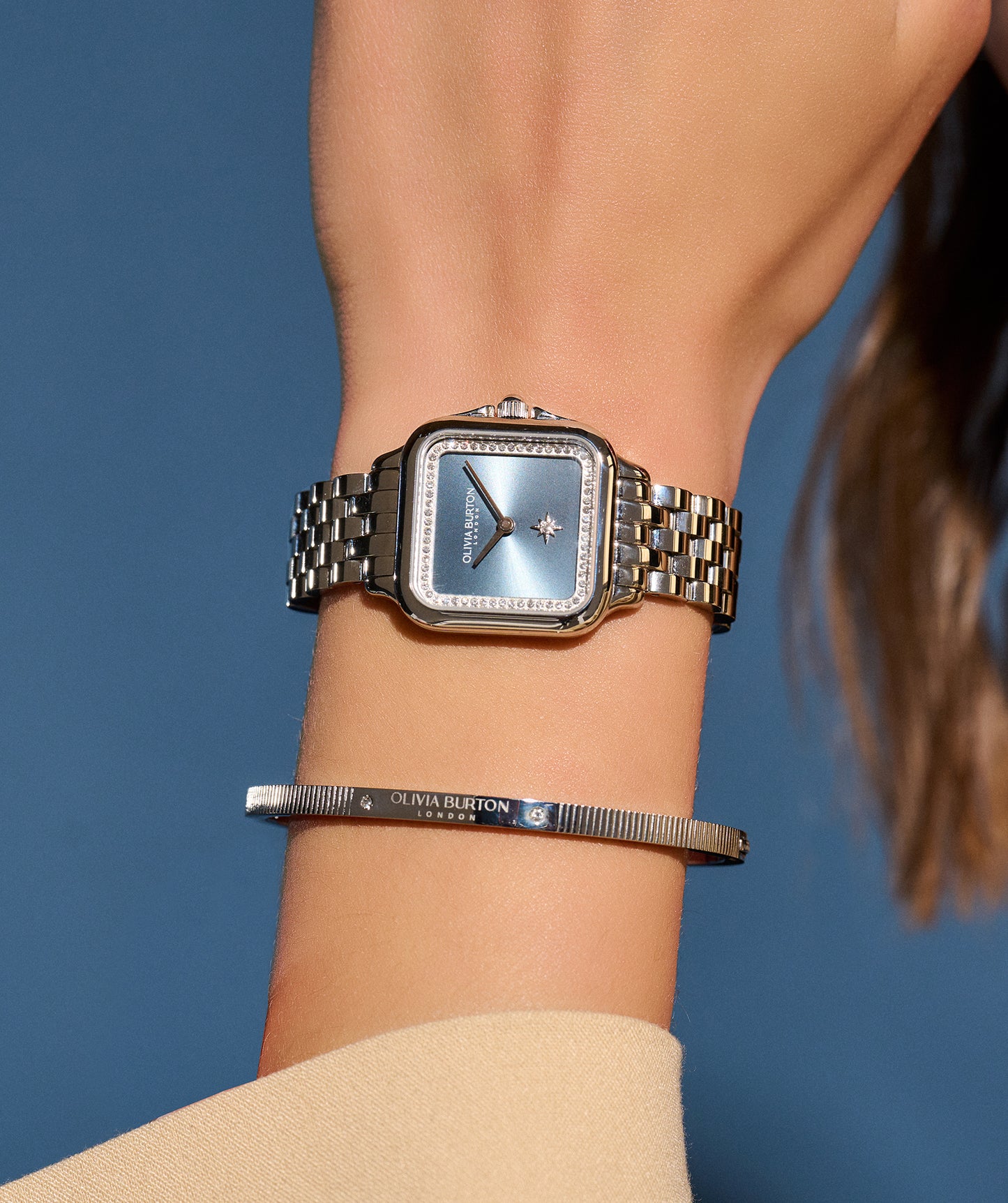 Classic 28mm Grosvenor Blue & Silver Bracelet Watch