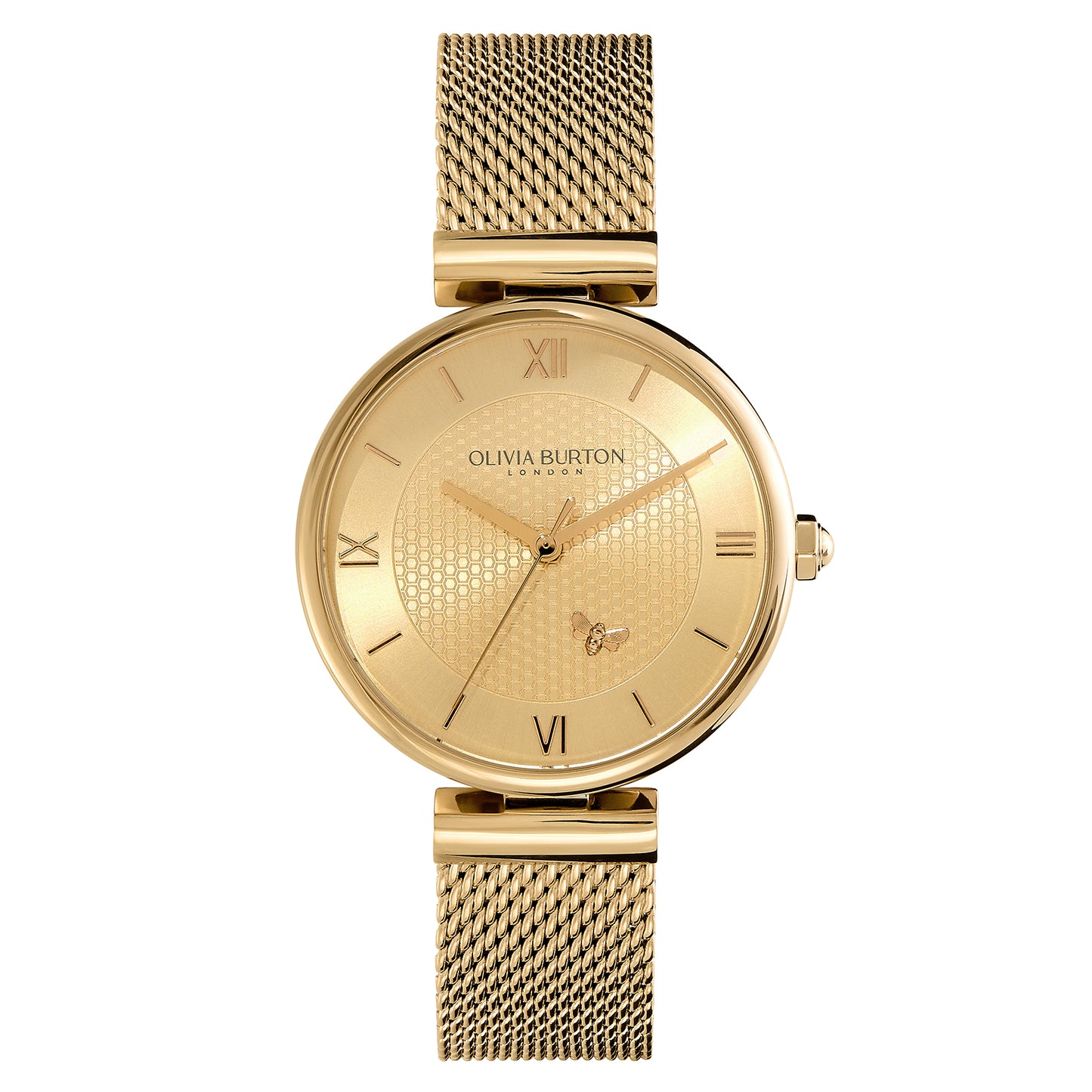 Signature 36mm Minima Bee T-Bar Gold Mesh Watch