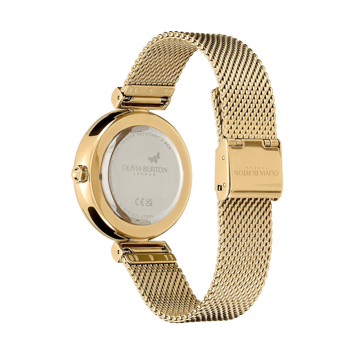 Signature 36mm Minima Bee T-Bar Gold Mesh Watch