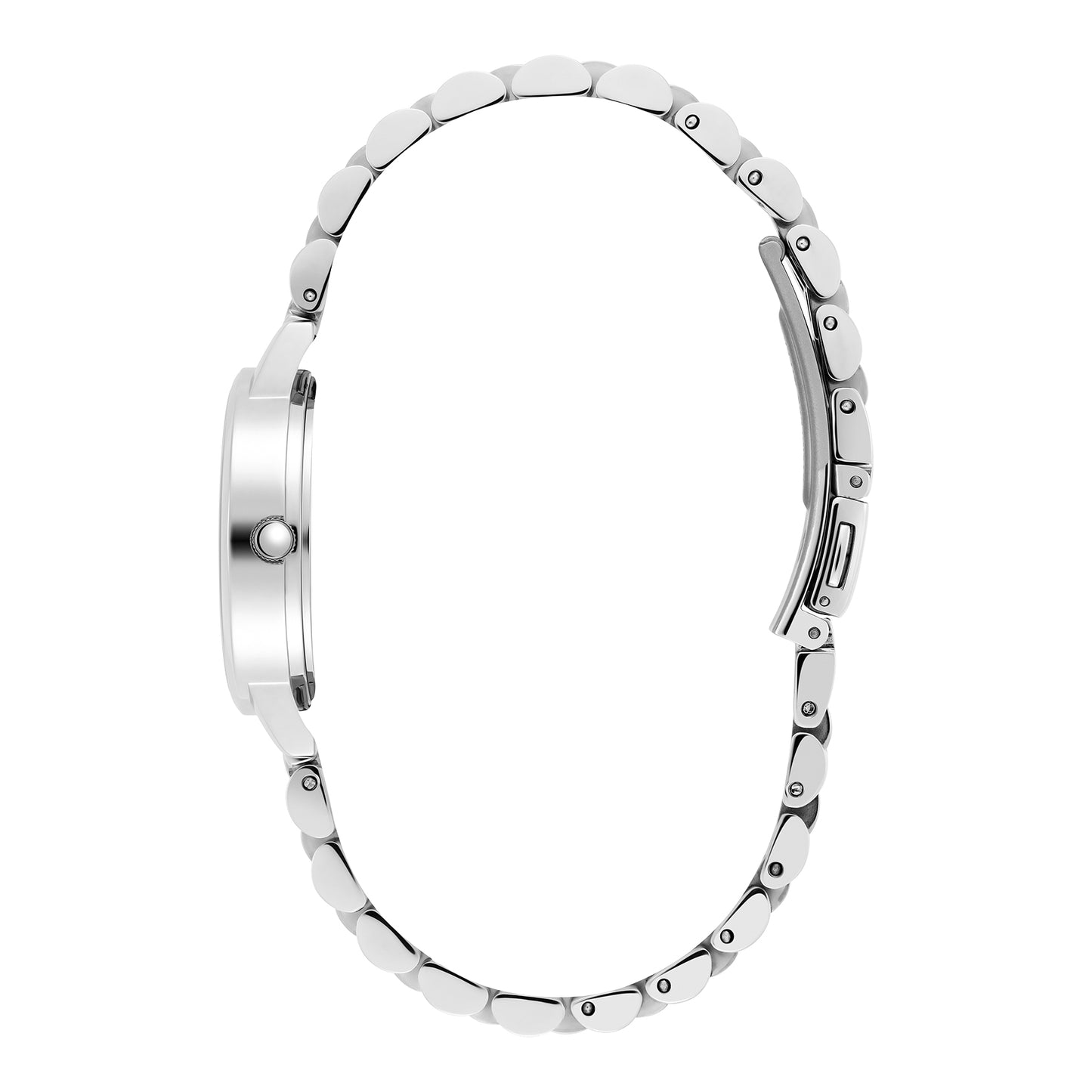 Classic 30mm White & Silver Bracelet Watch