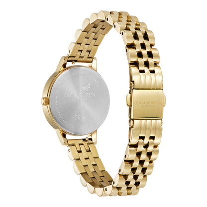 Classic 30mm White & Gold Bracelet Watch