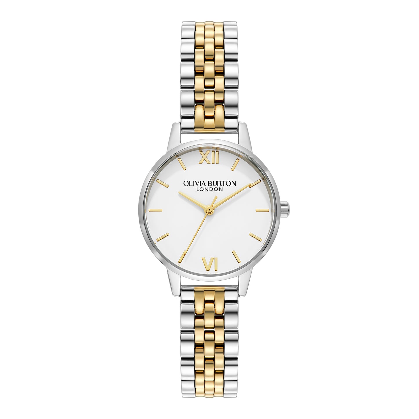 Classic 30mm White & Two Tone Bracelet Watch
