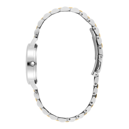 Classic 30mm White & Two Tone Bracelet Watch