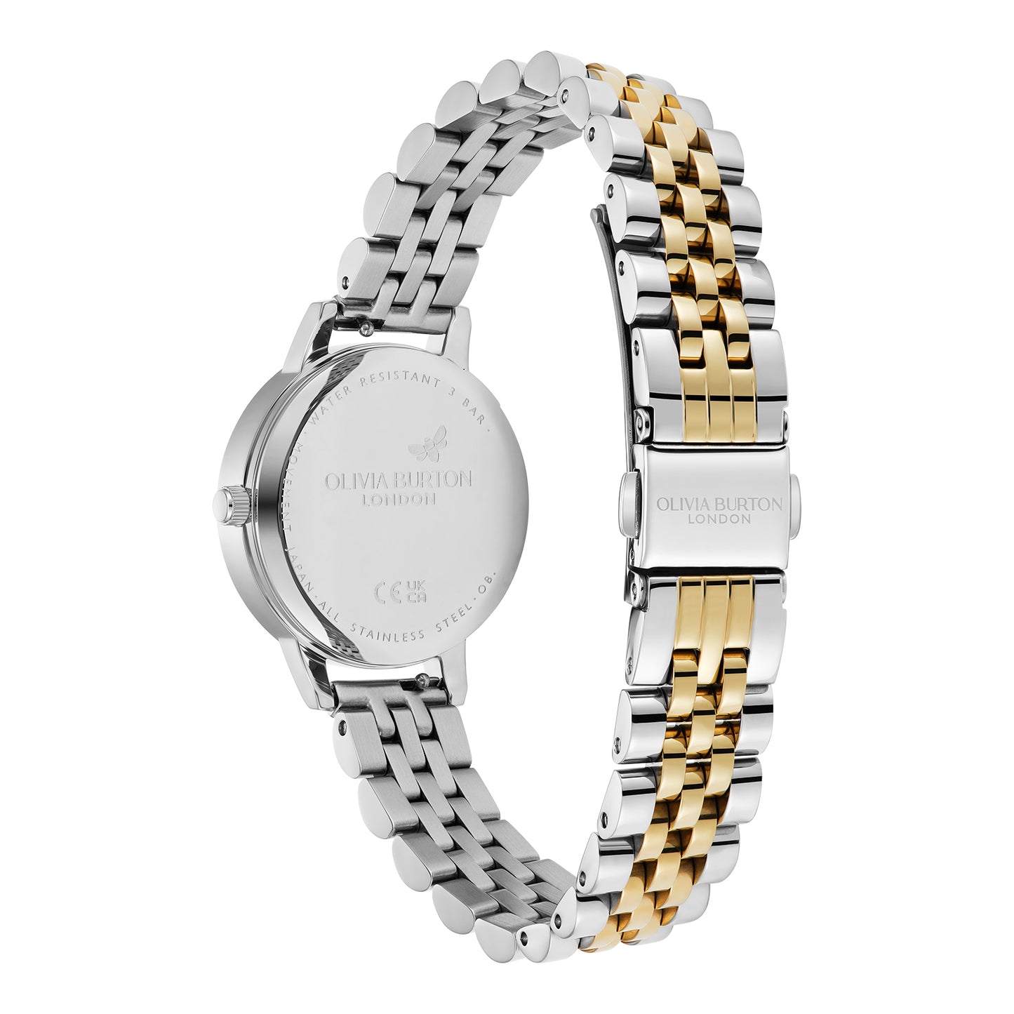 Classic 30mm White & Two Tone Bracelet Watch