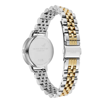 Classic 30mm White & Two Tone Bracelet Watch