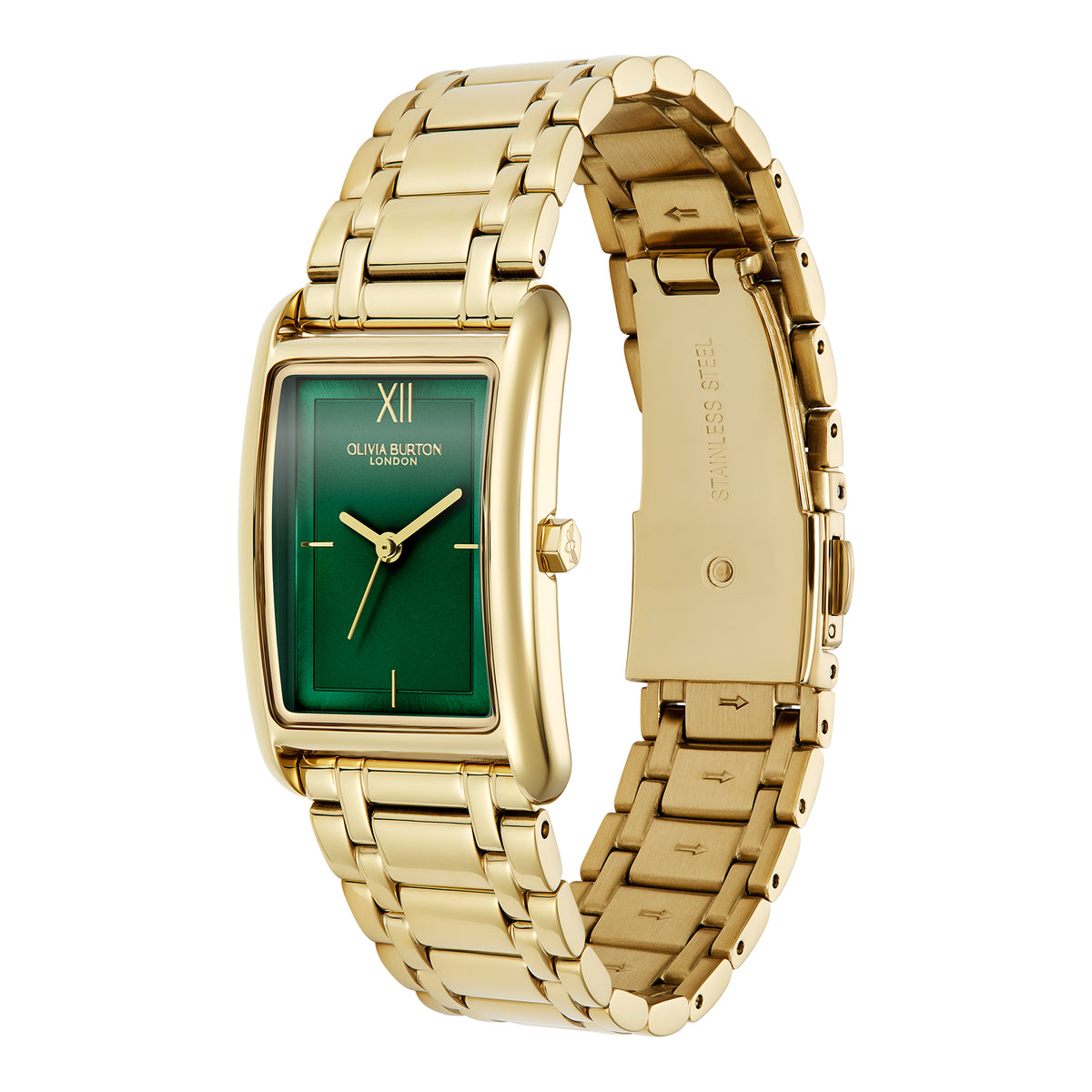 Classic 23mm Grove Forest Green & Gold Bracelet Watch