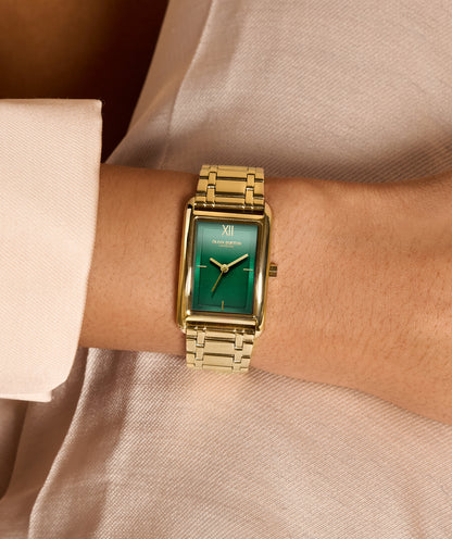 Classic 23mm Grove Forest Green & Gold Bracelet Watch