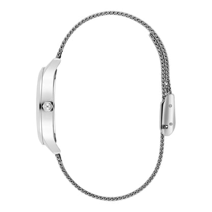 Classic 30mm Wonderlust White & Silver Mesh Watch