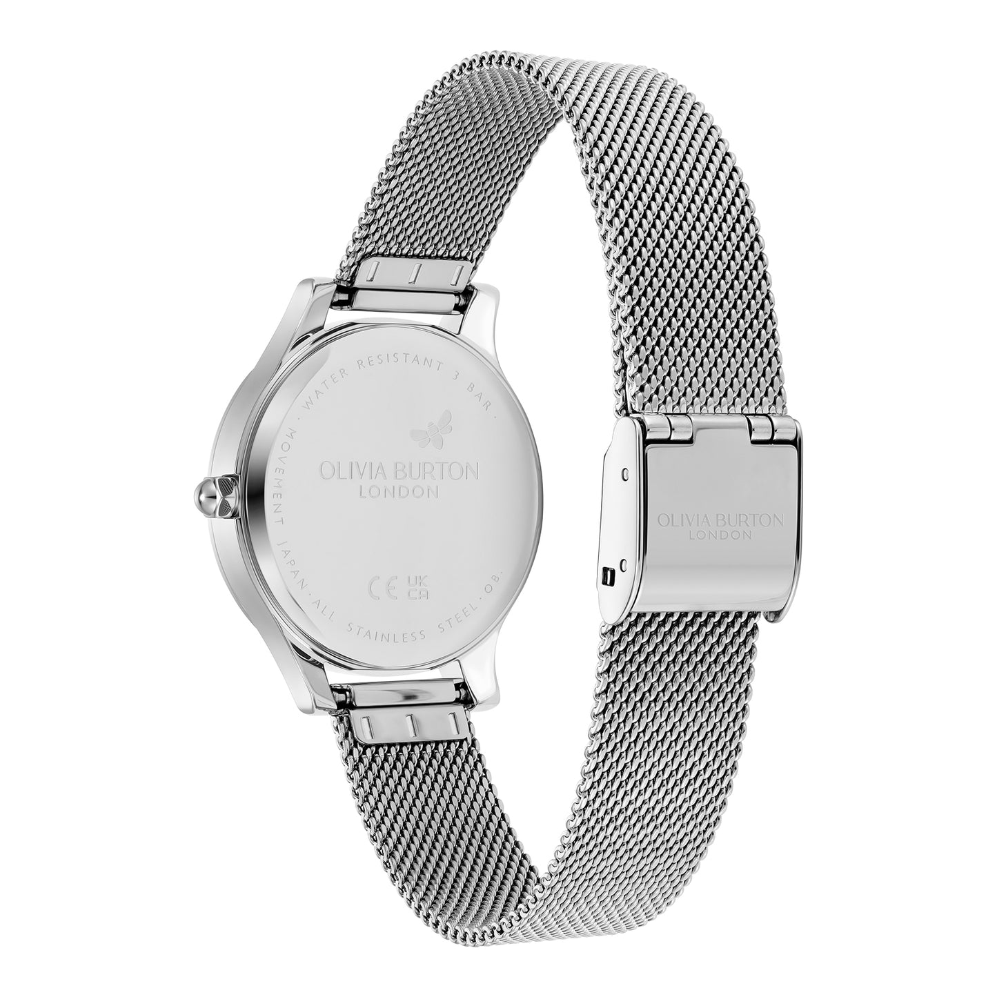 Classic 30mm Wonderlust White & Silver Mesh Watch