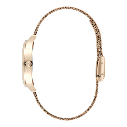 Classic 30mm Wonderlust White & Rose Gold Mesh Watch