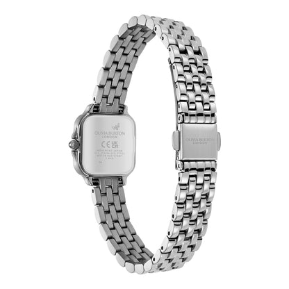 Classic 20mm Mini Grosvenor Sage Green & Silver Bracelet Watch